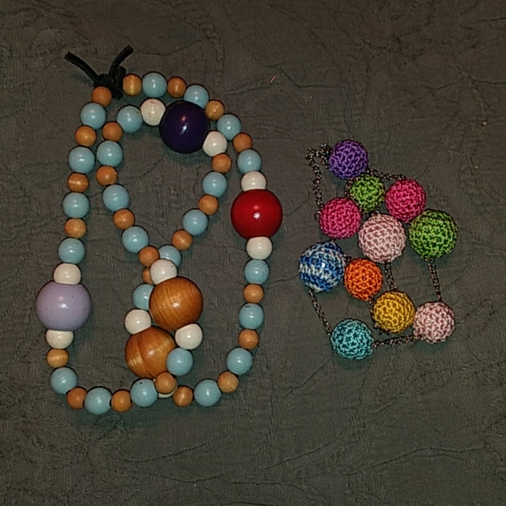 Think Spring! Two Beaded Necklaces in Pastel Color